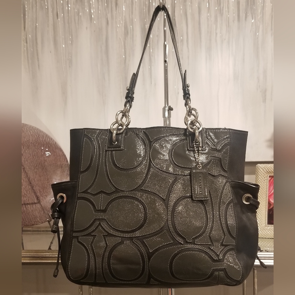 COACH Colette Signature Overlay Tote